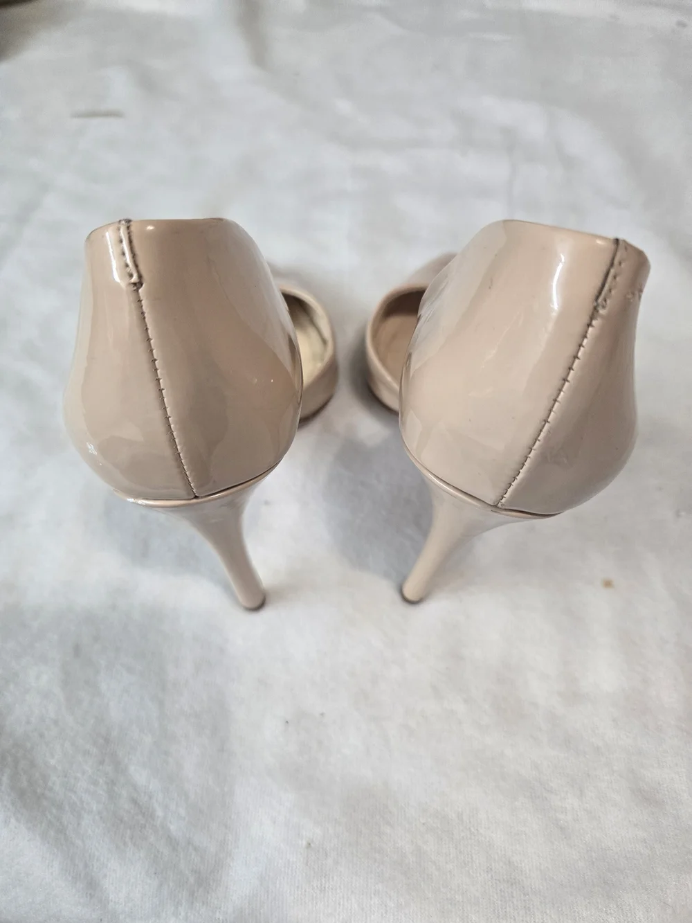 Jessica Simpson Nude Patent Pointed-Toe Stiletto Pumps Size 5.5